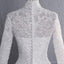 Günstige Langarm High Neck Modest Brautkleider Online, Günstige Brautkleider, WD517